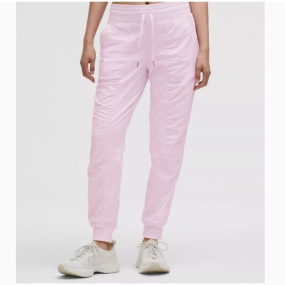 lululemon athletica Pants - Lululemon Dance Studio Mid-Rise Jogger Full Length Pink Organza Soft Pastel 10